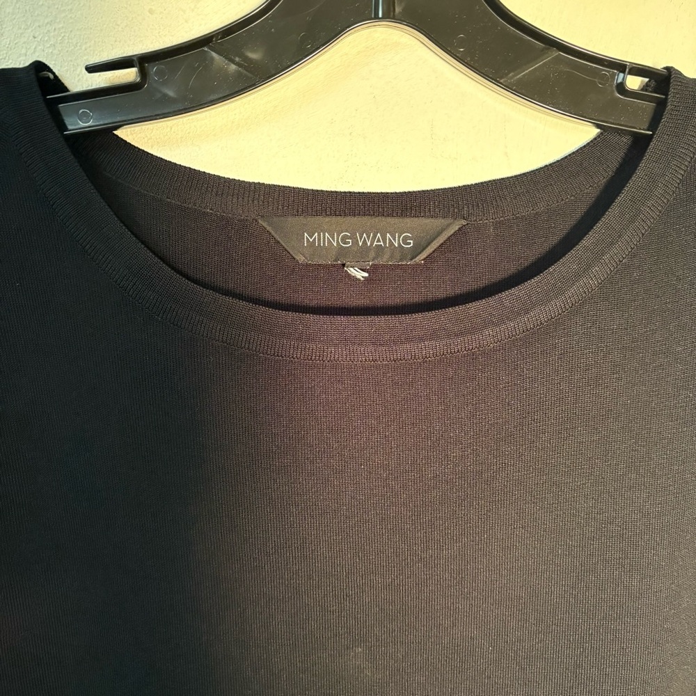 Ming Wang Womens Black Sleeveless Dress Acrylic Size 1X - Picture 7 of 11